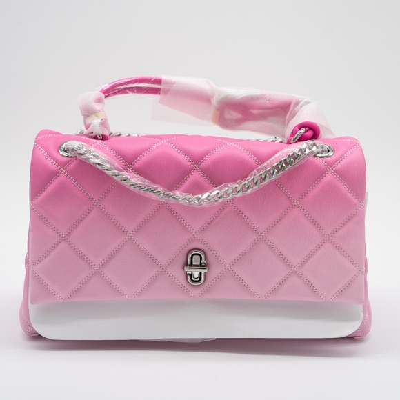 Marc Jacobs Shoulder Bag Dual Medium Chain Pink Ombre - Picture 3 of 11